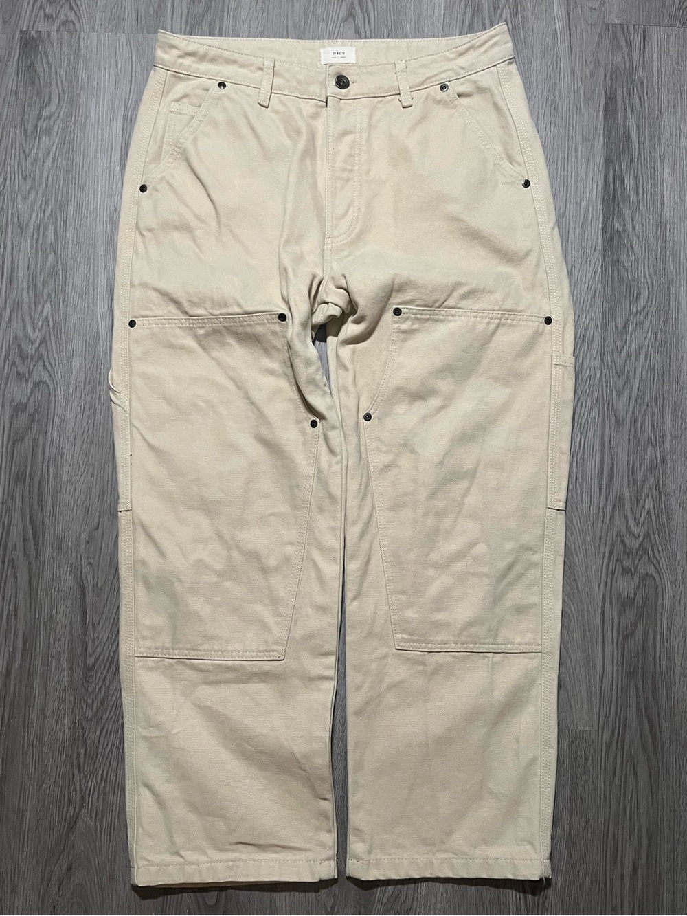P&Co Double Knee 16 oz cotton canvas pants mens 32 short straight fit carpenter
